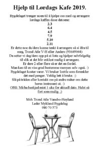 Hjelp kafe 2019